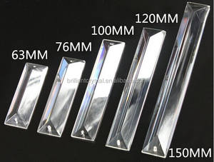 Brilliant <strong>crystal</strong> chandelier <strong>prism</strong> clear rectangle <strong>hanging</strong> lamp k9 home decoration <strong>hanging</strong> home decoration chandelier parts - Product Image 3