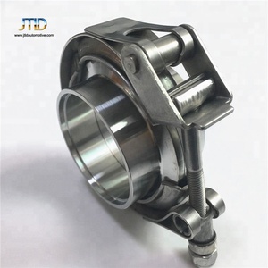 JTLD High Performance Turbo <strong>Exhaust</strong> Pipe Quick Release V Band <strong>Clamp</strong> with Male and Female Flanges or Standard Flat Flanges Kits - Product Image 4