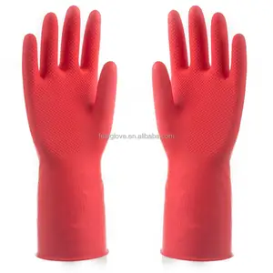 Hot Selling Custom Durable Heavy-duty Black Orange Rubber Sunflower Industrial Oil Proof Safety Work Gloves