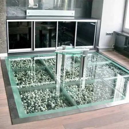 Precio de suelo de vidrio templado antideslizante