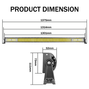 <span class=keywords><strong>SEMA</strong></span> Show Nuovo Disegno 52 pollice Fila HA CONDOTTO LA Luce Bar - Product Image 3