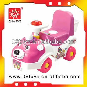 Vendita calda cute pink a batteria bambino ride on toy car per il commercio all'ingrosso
