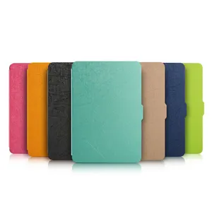 Funda de cuero con tapa para tableta, funda Ultra delgada para Kindle paperwhite 4