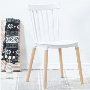 Chaise de salon en <span class=keywords><strong>plastique</strong></span>, mobilier de restaurant, de pont en bois nordique en <span class=keywords><strong>plastique</strong></span>, moderne, bon marché, blanc, nouvelle collection - Product Image 2