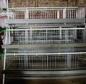 Cage de poulet semi-automatique à batterie d'occasion, à vendre au pakistan