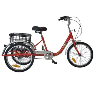 Складной трехколесный велосипед для взрослых, лежачий трехколесный велосипед для взрослых, 26 дюймов 7 скоростей, трехколесный велосипед для взрослых 26 дюймов 3 скорости