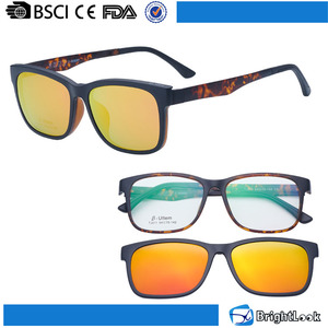 De moda más nueva visión nocturna clip on lentes flip-up marco óptica - Product Image 1