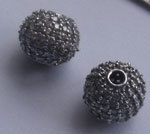 diamond pave Beads 10mm - Product Image 1