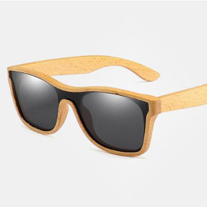 <span class=keywords><strong>Gafas</strong></span> de <span class=keywords><strong>sol</strong></span> polarizadas de bambú, lentes de una pieza, UV400, madera, 2023 - Product Image 1