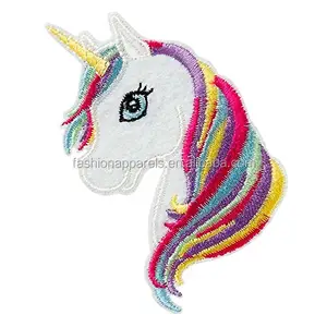 Rainbow Unicorn Iron on Patches, Cute Embroidered Patch, Kids Sew