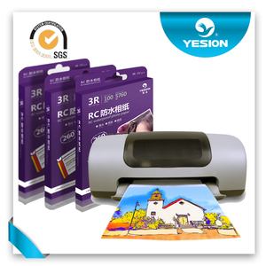 RC glossy photo paper 240gsm papel rc papel fotográfico de inyección de tinta de doble <span class=keywords><strong>cara</strong></span> impermeable de alto brillo - Product Image 1