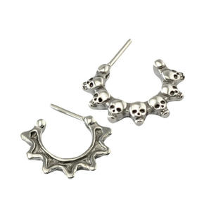 ขายส่งวินเทจกะโหลกแหวนจมูกSahteกะบังจี๋แหวน - Product Image 1