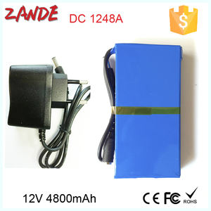 Batería recargable de iones de litio para cámaras de vigilancia, superpila de iones de litio de DC-12500, 12v, 5Ah, para tiras LED