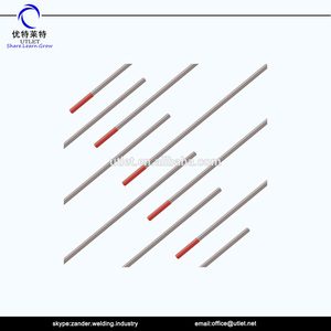 Électrodes de tungstène de soudage TIG (2% thoriées) WT20 embouts rouges <span class=keywords><strong>prix</strong></span> usine - Product Image 2
