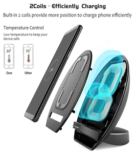 2017 Nuevo portátil teléfono móvil inalámbrico <span class=keywords><strong>cargador</strong></span> Qi <span class=keywords><strong>cargador</strong></span> inalámbrico para Samsung S8 para <span class=keywords><strong>iPhone</strong></span> 8 - Product Image 6