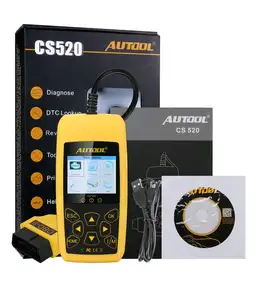 Autool cs520 scanner automotivo, obd2 eobd can-leitor de código de automóvel, dados ao vivo, scanner de código de falha, ferramenta de diagnóstico automotivo