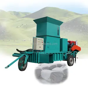 Automatic silage packing baler and wrapper machine