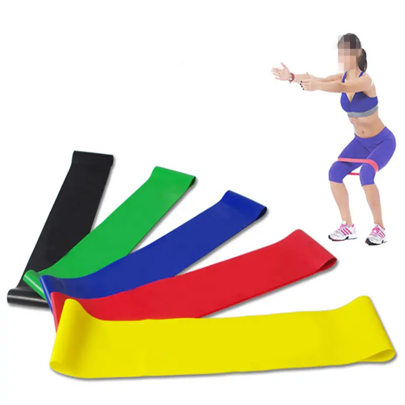 Custom Kleur Fysieke Oefening Rubber Loop Latex Weerstand Loop Oefening Bands Voor Fitness