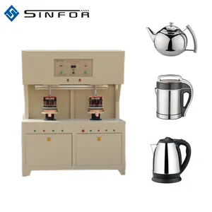 2-stations aluminum pot induction brazing machine