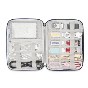 Usb Cable Organizer Bag BUBM Charger Storage Tidy Organiser Travel Organizer Data Charging USB Cord Wire Cable Bag