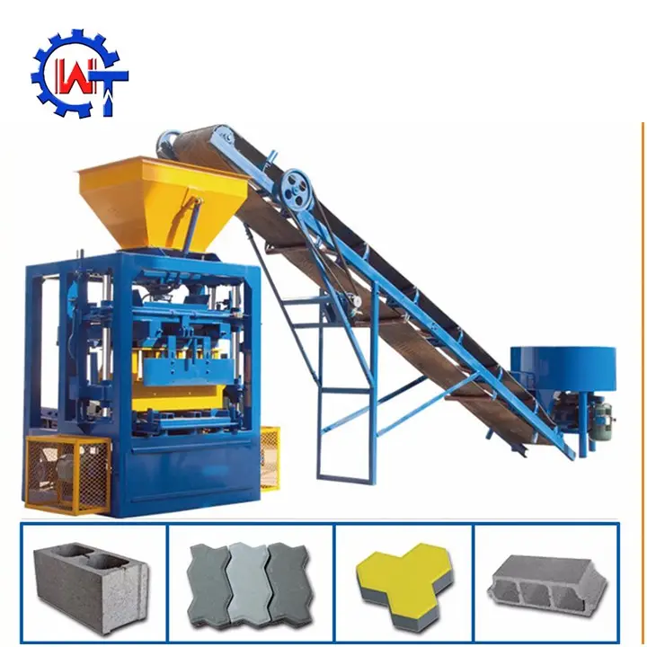 QT4-24 Cement Ventilatie Baksteen Blok Making Machine Prijslijst In Nigeria Hollow Machine