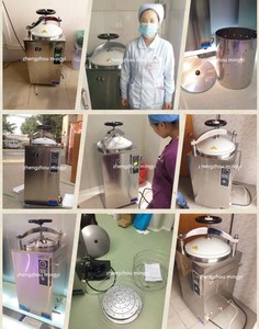 Sterilizzatore ad alta temperatura chirurgico automatico dell'<span class=keywords><strong>autoclave</strong></span> del vapore di pressione verticale da 100 litri da vendere - Product Image 6