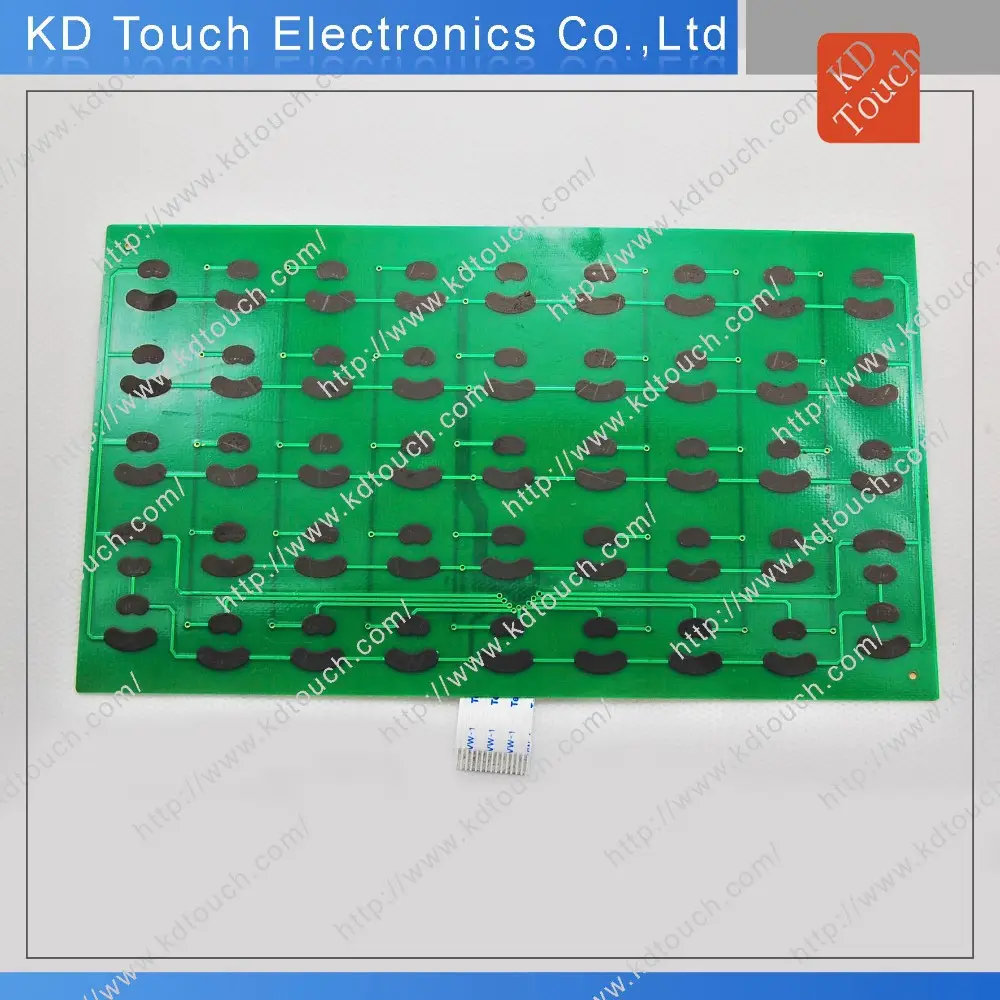 Placa PCB membrana teclado interruptor con cubierta completa ESD tail