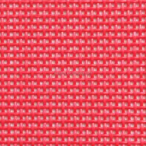 1*1 Weave Red Color Outdoor Furniture Batyline Teslin Textilenese Mesh fabric