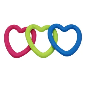 Wholesale Heart Shaped Rubber Pet Dog Chew Toy