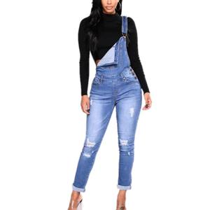 <strong>S</strong>-2XL Plus Size Clothing Set <strong>Women</strong> <strong>Denim</strong> <strong>Jumpsuit</strong> One Piece Trousers Jeans Sleeveless <strong>Jumpsuits</strong> <strong>Overalls</strong> Hollow Out Rompers - Product Image 1