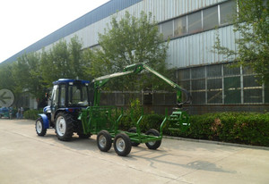 2017 usine prix Sunco Machine Log Remorque avec Grue/machine Forestière bois remorque - Product Image 2