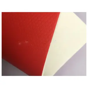 Popular laminated synthetic red tpu leather for football cover