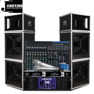 Sistema de Audio Profesional de Doble Altavoz de 18 Pulgadas, Tripartito, de Ultra Largo Alcance, para Escenarios, Bodas y Exteriores - Product Image 1