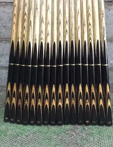 Personalizado marca feito à mão ash madeira cues de sinuca para membros do clube