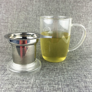15 oz en grado alimenticio venta cristal infusor copas cupping conveniente té <span class=keywords><strong>de</strong></span> hoja suelta, flor <span class=keywords><strong>de</strong></span> té y café - Product Image 4