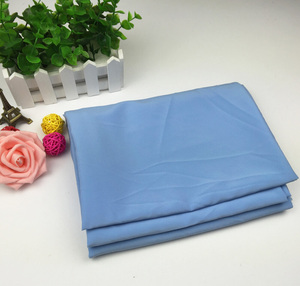 Directo de fábrica, suave, elástico, 100D, poliéster, Spandex, gasa, tela teñida, sólidos para vestidos de niñas, precio barato - Product Image 3