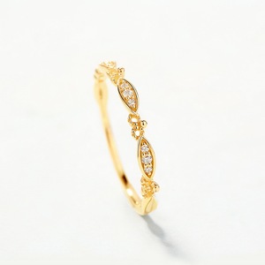 Uygun fiyatlı 14K katı altın <span class=keywords><strong>art</strong></span> <span class=keywords><strong>deco</strong></span> simüle elmas sonsuzluk düğün band yüzük