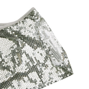 Summer Fashion <strong>Tops</strong> Women Flutter Sleeve V Neck <strong>Sequin</strong> Blouse Casual Solid Breathable Shirts - Product Image 6