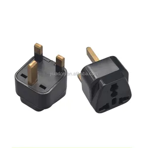 Adaptador de tomada universal 3 pinos, adaptador de tomada multiuso 13a 3 pinos de tomada plana