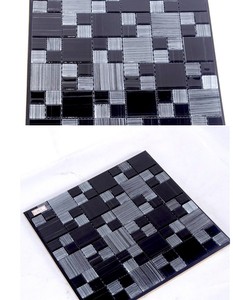 Mosaïque de verre pour piscine, mélange de <span class=keywords><strong>noir</strong></span>, gris <span class=keywords><strong>et</strong></span> <span class=keywords><strong>blanc</strong></span>, décoration murale, mosaïque de verre simple <span class=keywords><strong>et</strong></span> cristalline - Product Image 6