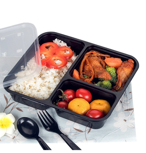 Scatola da pranzo per microonde <span class=keywords><strong>rettangolare</strong></span> da asporto usa e getta da 50 contenitori riutilizzabili per la preparazione dei pasti da 24 once pacchetto 150 1 2 3 8 vano - Product Image 3