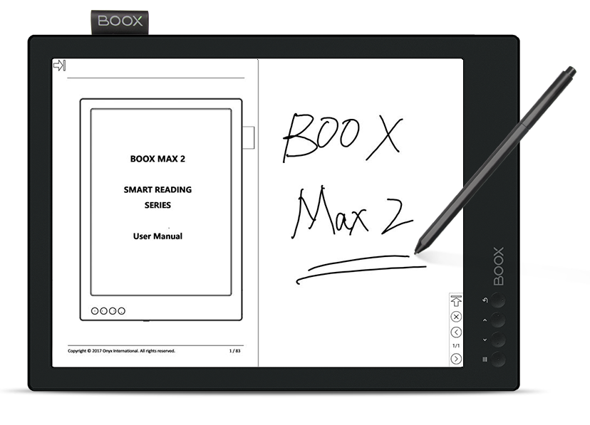 BOOX Max2 World FirstデュアルモードEinkディスプレイ & 電子ブック