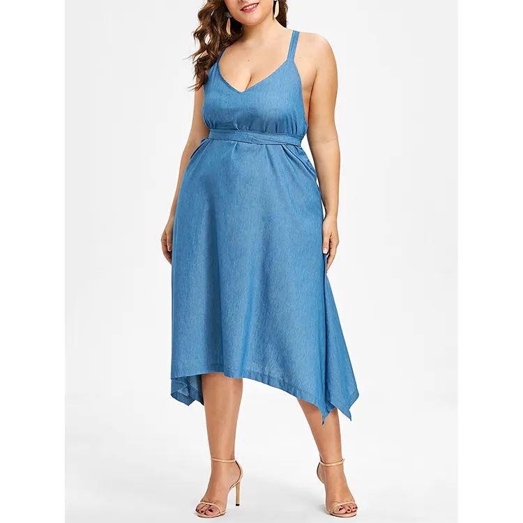 Vestido elegante sem mangas, vestido elegante sem mangas plus size para mulheres gordas