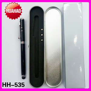 HH-5605 regalo bolígrafo de metal <span class=keywords><strong>led</strong></span> con <span class=keywords><strong>led</strong></span> y laser light, Caja de presentación puntero retráctil de metal opcional - Product Image 1