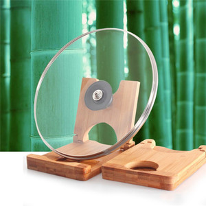 Nouvelle Annonce Multifonctionnel Ustensiles Rack de <span class=keywords><strong>Cuisine</strong></span> Pliant Bambou Cuillère Reste Pot Couvercles Titulaire - Product Image 4