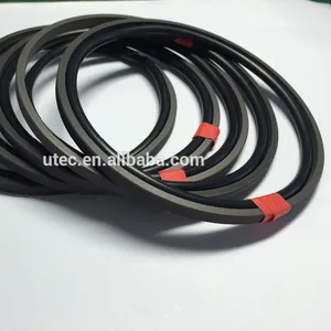 glassfiber/carbon/bronze filled PTFE seal with rubber O Ring loaded sliding step seal ring