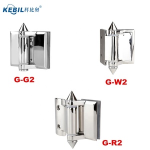 Charnières à ressort auto-fermantes en verre pour mur ou carré, utilisation pour clôture de <span class=keywords><strong>piscine</strong></span>, charnières en acier inoxydable pour verre - Product Image 2