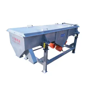 Felspar Rectangular Vibratory Sifter Electric Ore Linear Vibrating Screen Plastic Pellet Recycling