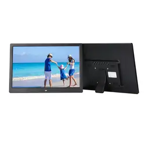 New arrival large size digital photo frame 15 inch with built in battery