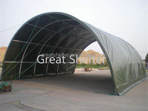 Grand auvent commercial de tente industrielle avec abri de conteneur de construction en tissu bon marché Cadre en <span class=keywords><strong>bois</strong></span> et métal traité sous pression - Product Image 3